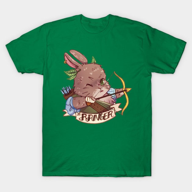 Ranger - TTRPG Buns Series T-Shirt by ShoonaBee